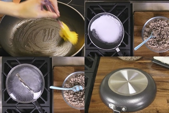 Tráng bánh theo các bước để vỏ bánh trong, mỏng