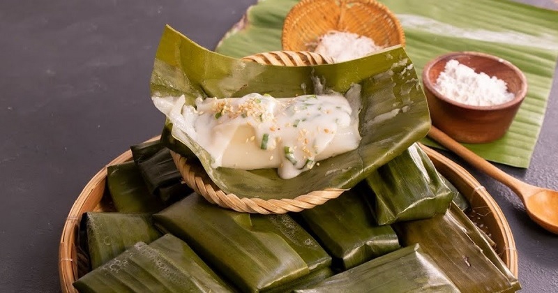 cách làm bánh lá chuối bằng nồi hấp