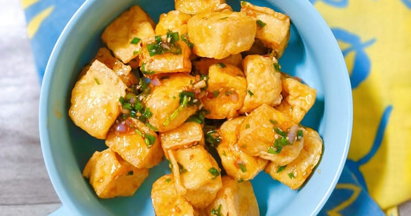 Hướng dẫn cách làm đậu hũ non sốt cay bằng nồi chiên không dầu thơm ngon cực hấp dẫn