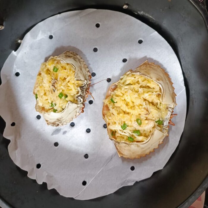 Nướng phần mai cua trong nồi chiên không dầu