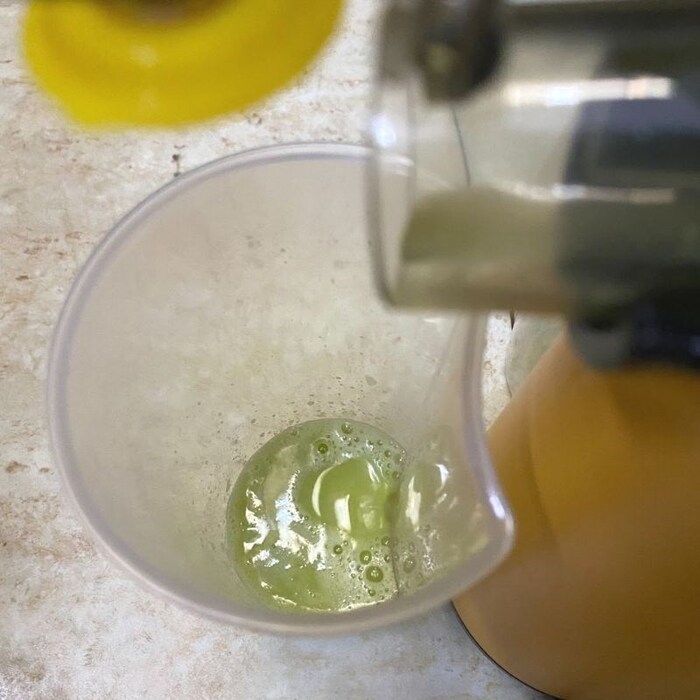 Hỗn hợp nước ép thu được