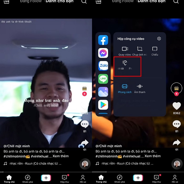 Tận hưởng những bản nhạc hay trên TikTok khi màn hình điện thoại tắt