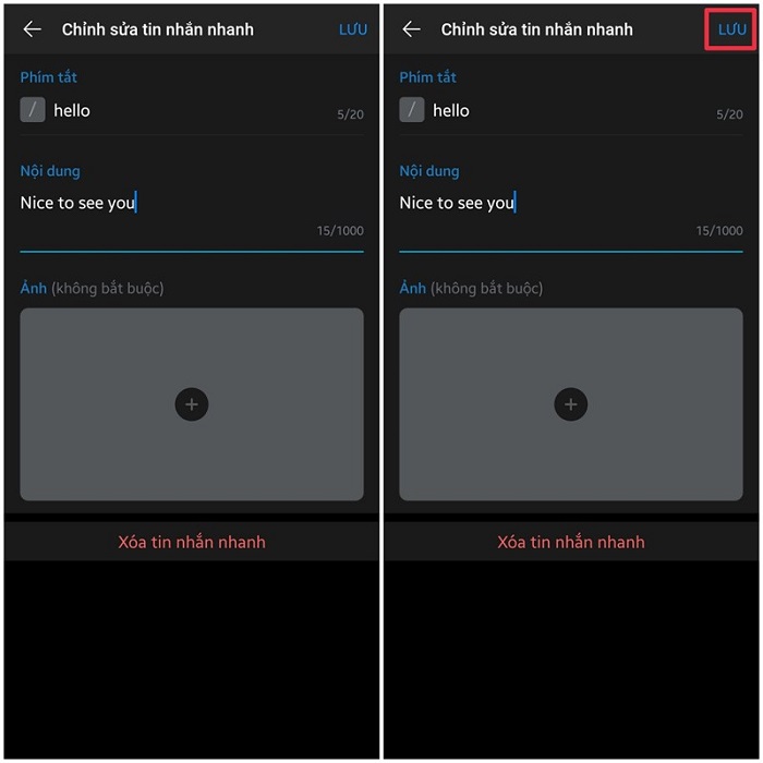 cách nhắn tin nhanh trên Zalo