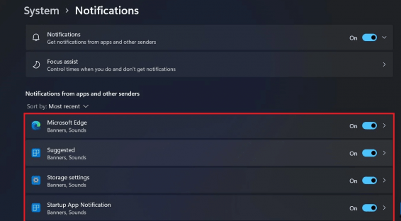 Tìm và tắt thông báo cho các ứng dụng không mong muốn