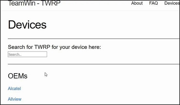 Cách vào twrp samsung