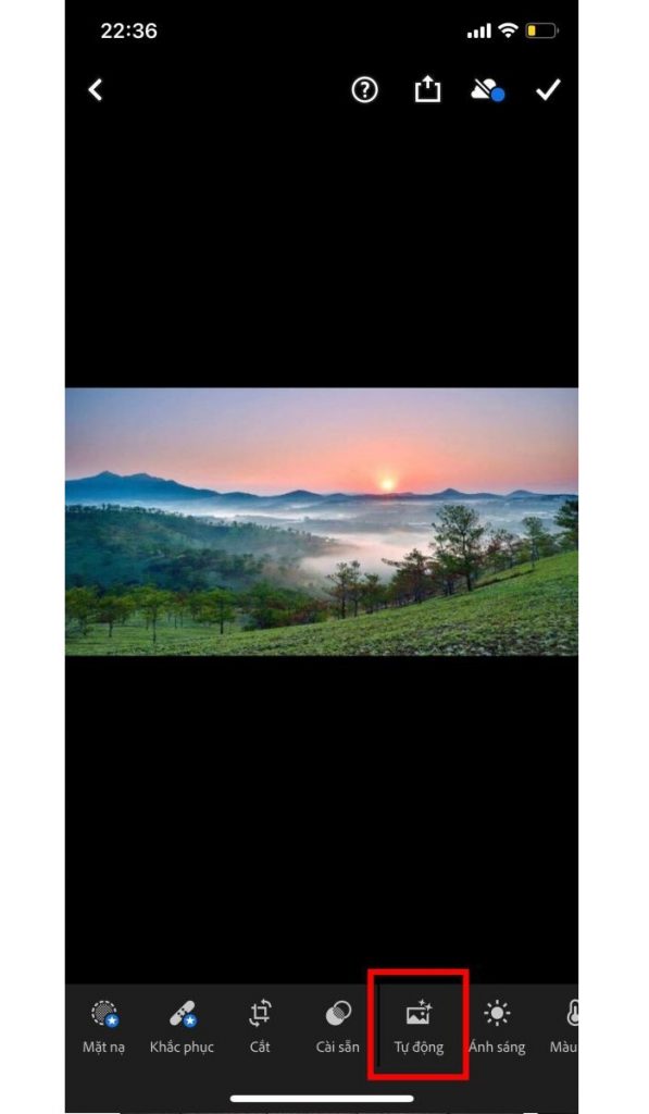 Chọn chế độ tự động