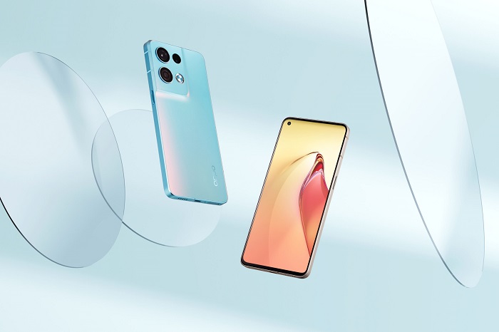 Mở hộp OPPO Reno8 Pro+ phiên bản màu xanh