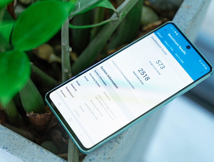 Kết quả chấm điểm hiệu năng của Galaxy A73 5G qua phần mềm Geekbench 5