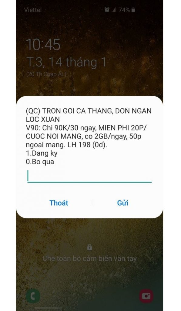 Nhấn thoát để bỏ qua, Gửi mất phí