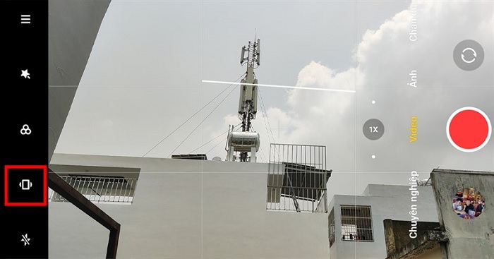 Bật chế độ chống rung khi quay video