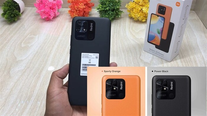 Redmi 10 Power có thiết kế giống với Redmi 10 nhưng có RAM lớn và màu sắc nổi bật hơn