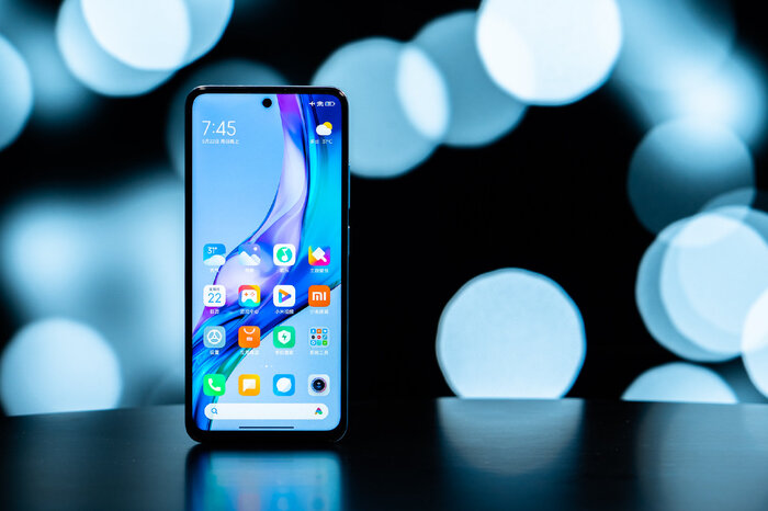 Phần mặt trước máy