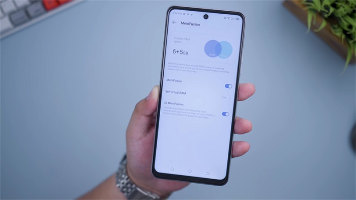Tecno POVA được tích hợp công nghệ RAM ảo