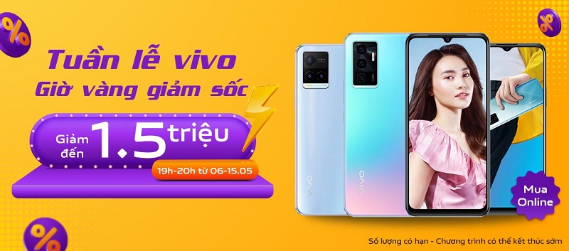 Tuần lễ Vivo – Giờ vàng giảm sốc đến 1.500.000 đồng