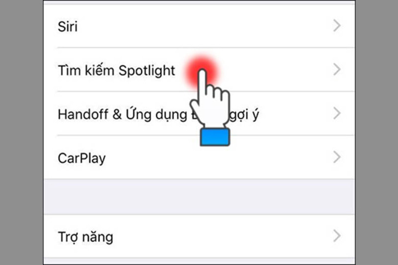 Tìm kiếm Spotlight