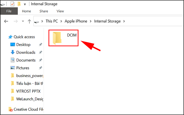 Chuyển ảnh từ iphone sang máy tính