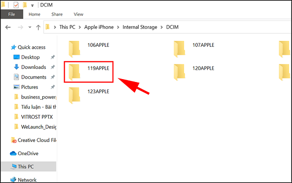 Chuyển ảnh từ iphone sang máy tính