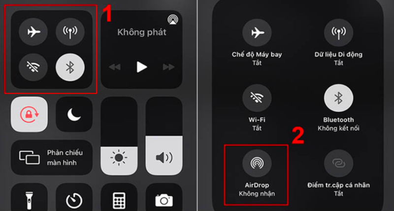 Luôn mở tính năng AirDrop