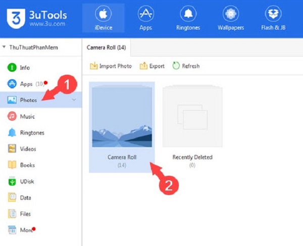 Phần mềm chuyển dữ liệu từ iPhone sang máy tính