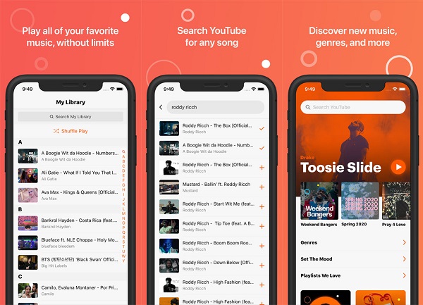 Phần mềm nghe nhạc trên iphone