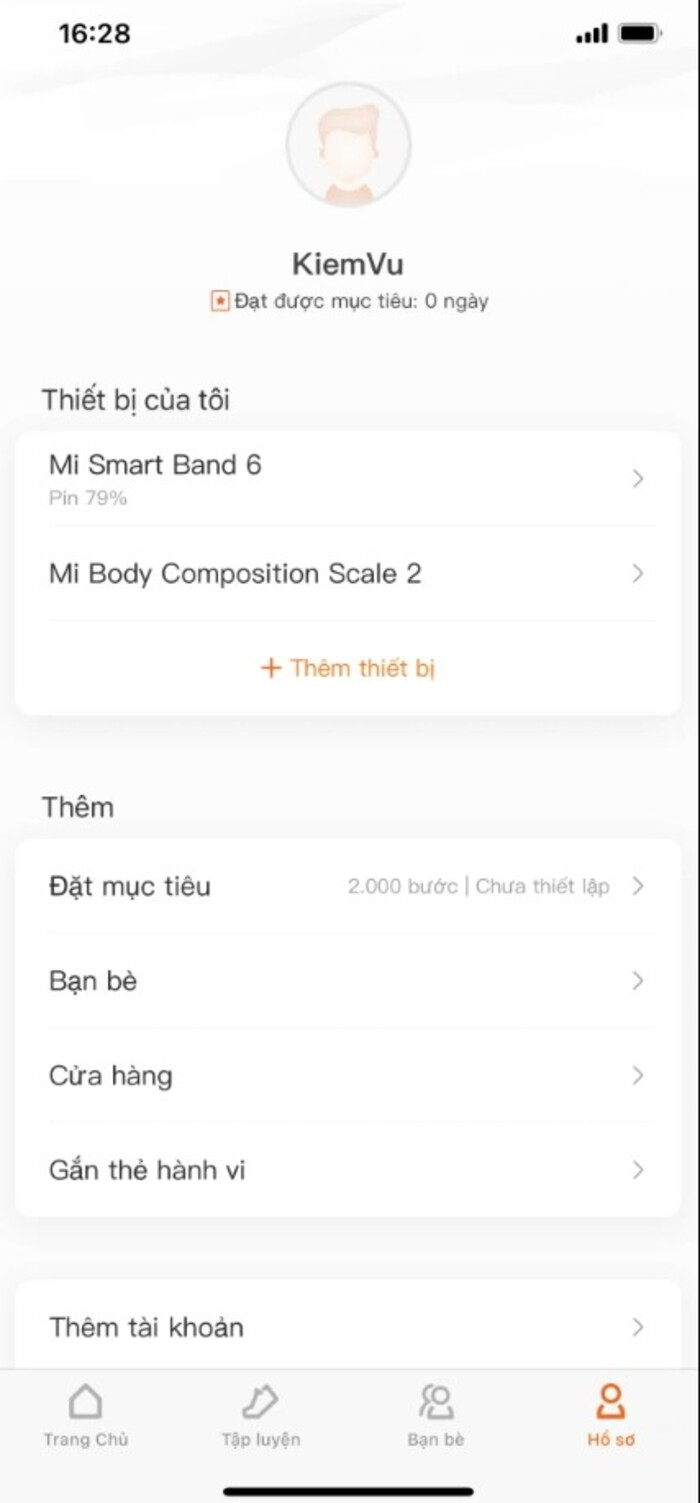 Đăng nhập vào tài khoản Zepp Life