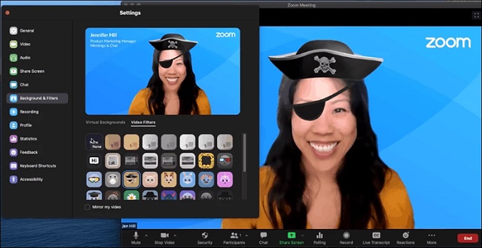 Hiệu ứng filter trên Zoom