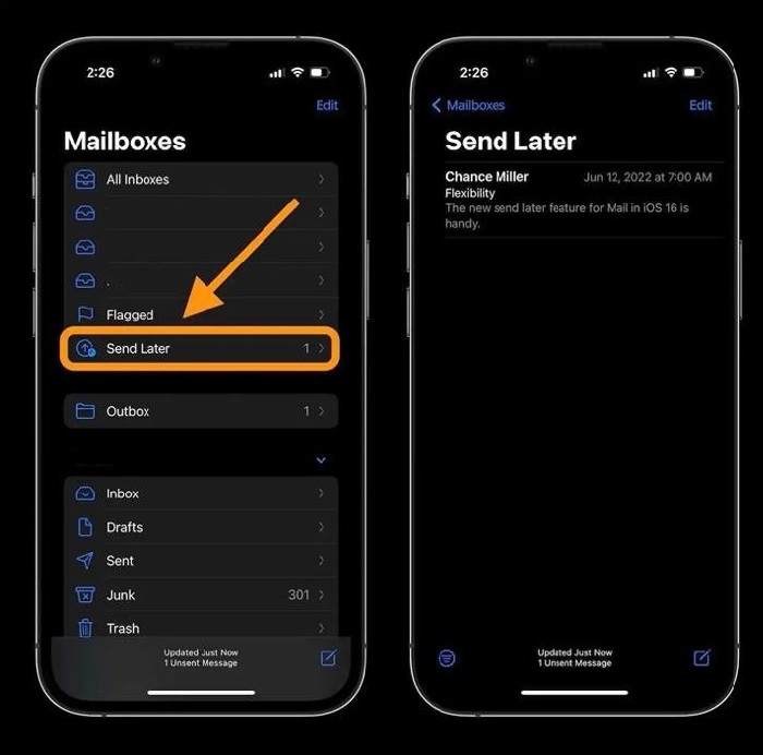 Cách hẹn giờ gửi mail trên iPhone