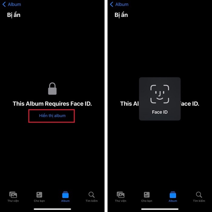 Xác thực bằng Face ID