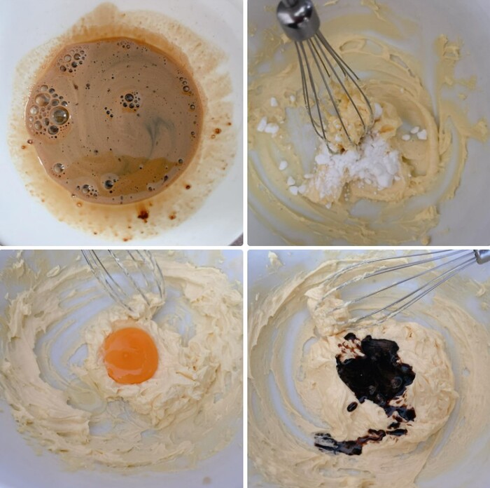 Chuẩn bị hỗn hợp bơ và cà phê