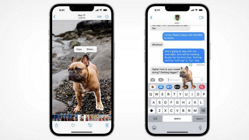 cách tách nền ảnh trên iOS 16