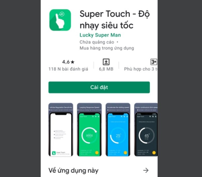Sử dụng phần mềm tăng độ nhạy cảm ứng