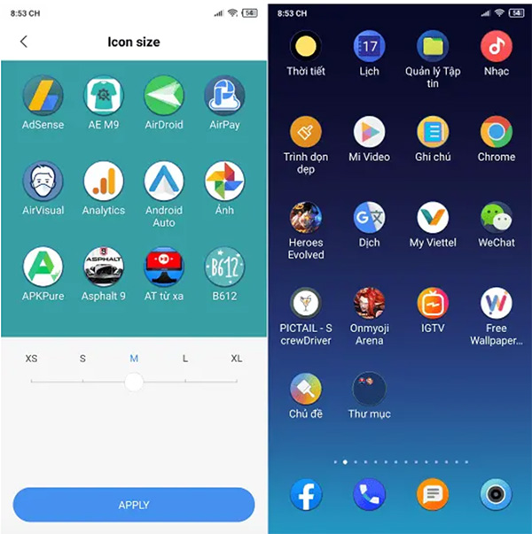 Hướng dẫn cách thay đổi kích thước icon trên điện thoại Android Cách thay đổi icon ứng dụng cho android