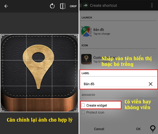 Cách thay đổi icon ứng dụng cho android