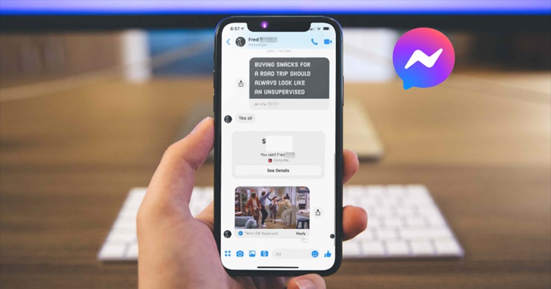 cách trả lời nhanh Messenger trên iPhone
