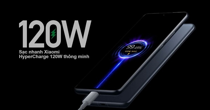 Xiaomi 12T hỗ trợ sạc 120W
