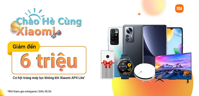 Chào hè cùng Xiaomi - Cơ hội trúng máy lọc không khí Xiaomi Smart Air AP4 Lite khi tham gia minigame