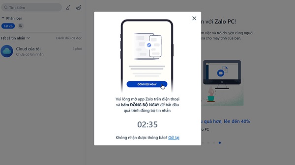 Đăng nhập zalo trên 2 máy tính