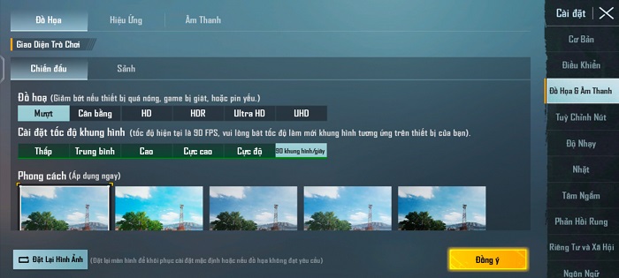 Cài đặt cấu hình game