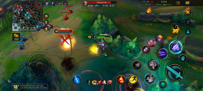 Chơi Liên Minh Huyền Thoại: Tốc Chiến trên Vivo X80