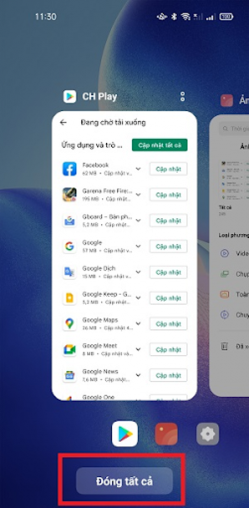 Hãy nhớ đóng các tác vụ đa nhiệm để hệ thống tập trung pin cho ứng dụng bạn đang sử dụng.