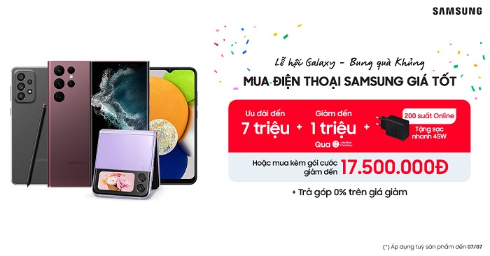 Lễ hội Galaxy - Bung quà khủng cùng Samsung 