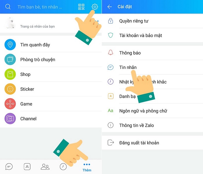 Khôi phục tin nhắn zalo