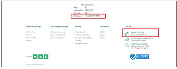 Cách kiểm tra ngày kích hoạt, kiểm tra bảo hành OPPO