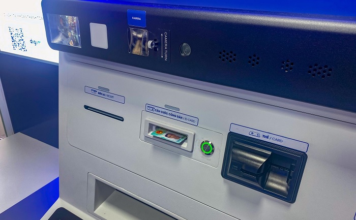 Rút tiền được bằng CCCD gắn chip