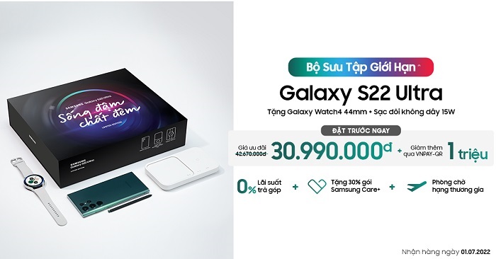 Viettel Store mở đặt trước bản giới hạn Galaxy S22 Ultra sống đậm chất đêm cùng quà tặng kèm giá trị