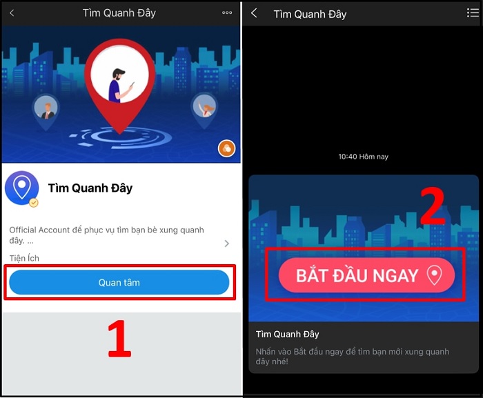 tắt định vị trên Zalo