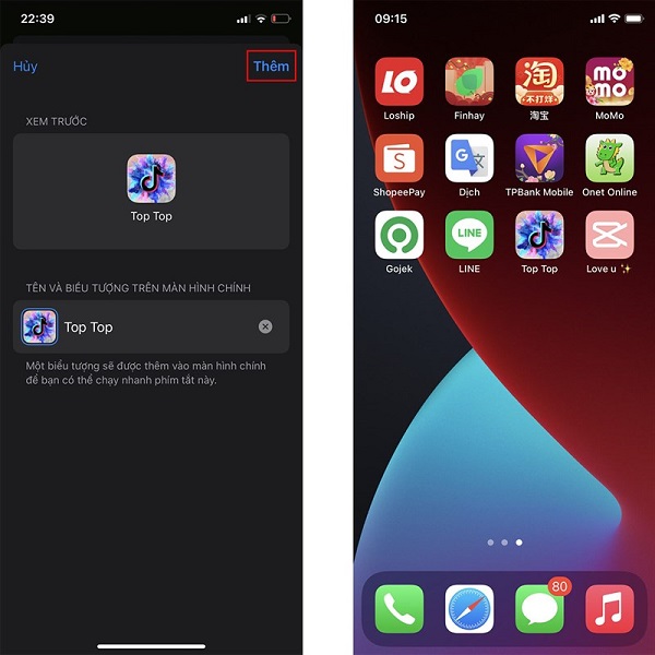 Thay đổi icon ứng dụng trên iphone