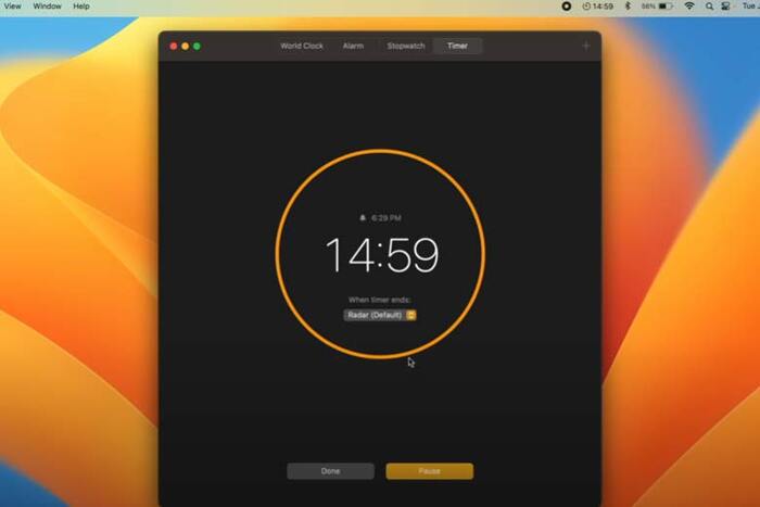 Ứng dụng đồng hồ mới