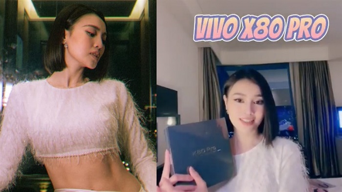 Ninh Dương Lan Ngọc xuất hiện cùng Vivo X80 Pro
