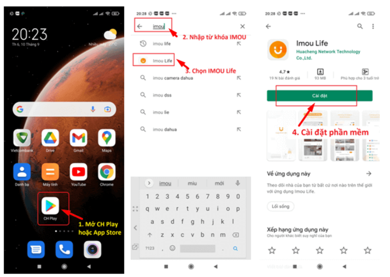 Tải ứng dụng IMOU trên CH Play